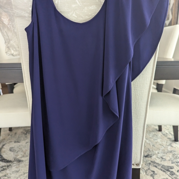 Women's size 6 petite blue dress - Picture 2 of 3